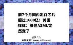 前7個月國內出口芯片超過1600億！美國媒體：難怪ASML突然變了