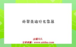 外貿(mào)是指什么意思