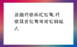 正規代收外匯公司,代收美元公司可對公轉私人