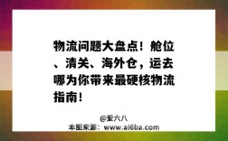 物流問題大盤點！艙位、清關、海外倉，運去哪為你帶來最硬核物流指南?。êＭ鈧}的清關流程）