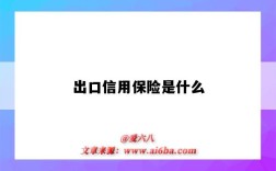 出口信用保險是什么（出口信用保險是什么意思）