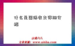 什么是國際收支詳細介紹