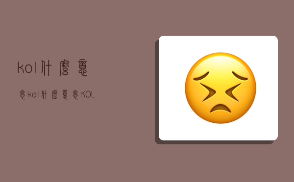 kol什么意思,kol什么意思?KOL和KOC的區別是什么-圖1