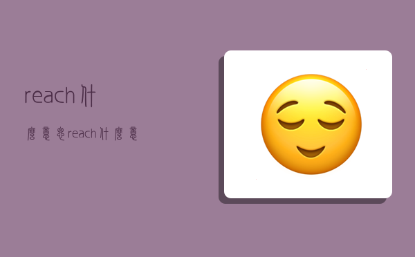 reach什么意思,reach什么意思英語翻譯-圖1