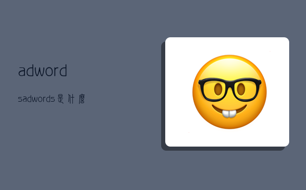 adwords,adwords是什么-圖1