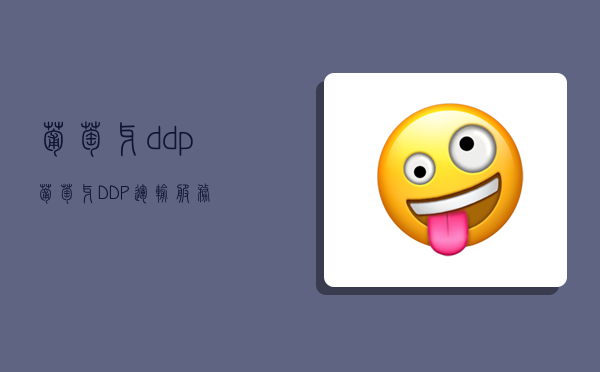 葡萄牙ddp,葡萄牙DDP運輸服務-圖1