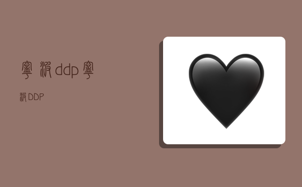 寧波ddp,寧波DDP-圖1