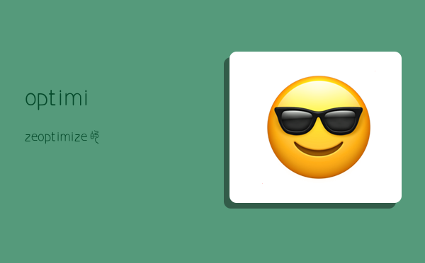 optimize,optimize的中文-圖1