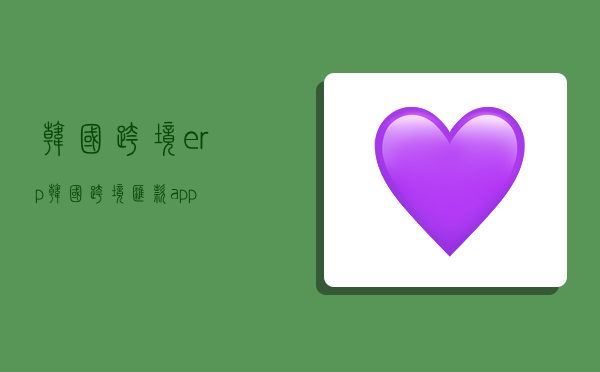 韓國跨境erp,韓國跨境匯款app-圖1