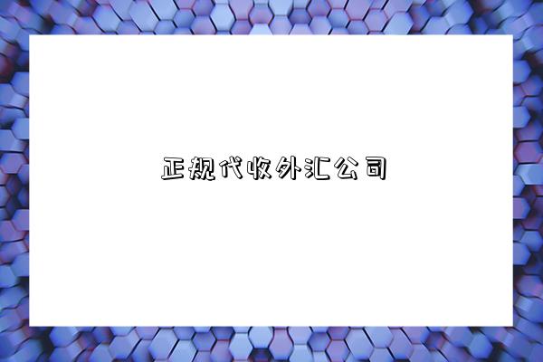 正規代收外匯公司（代收外匯公司）-圖1