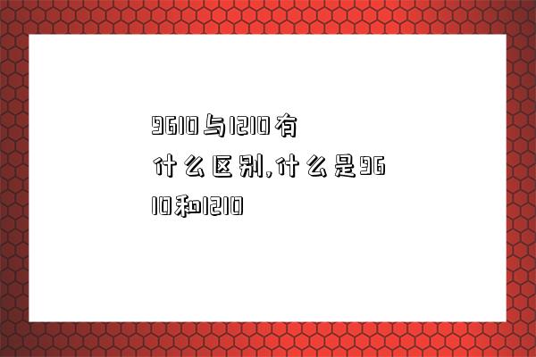 9610與1210有什么區別,什么是9610和1210-圖1