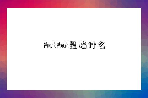 PatPat是指什么-圖1