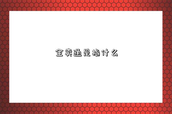 全賣通是指什么,什么是全賣通-圖1