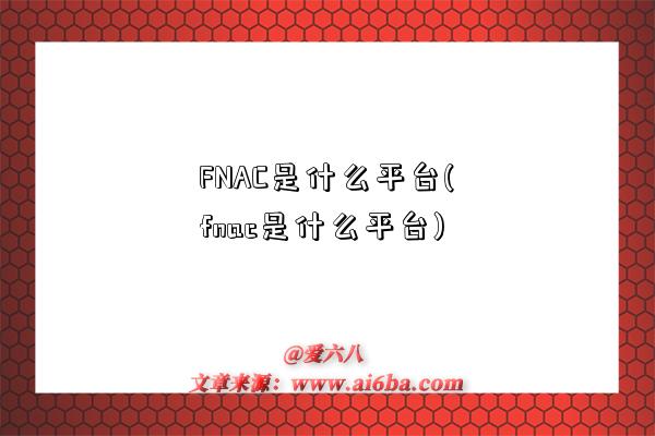 FNAC是什么平臺(fnac是什么平臺)-圖1