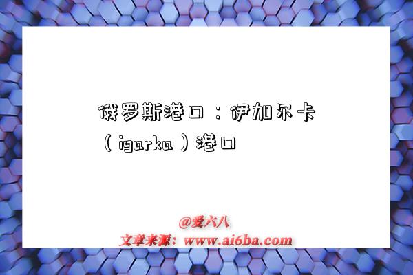 俄羅斯港口：伊加爾卡（igarka）港口-圖1