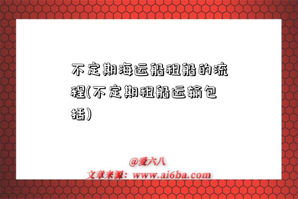 不定期海運船租船的流程(不定期租船運輸包括)-圖1