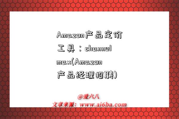 Amazon產品定價工具：channelmax(Amazon產品經理招聘)-圖1