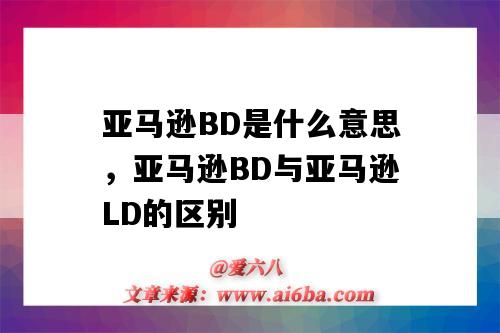 亞馬遜BD是什么意思，亞馬遜BD與亞馬遜LD的區別（亞馬遜ld和bd是什么意思）-圖1