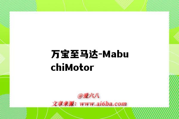 萬寶至馬達-MabuchiMotor（萬寶至馬達江蘇有限公司）-圖1