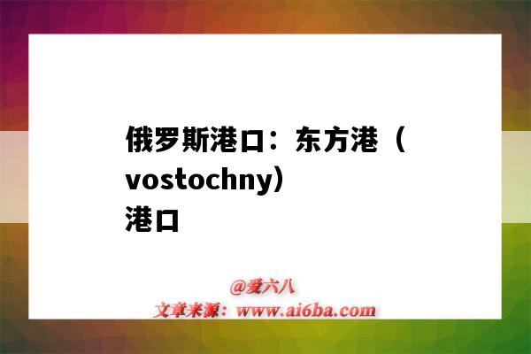 俄羅斯港口：東方港（vostochny）港口（俄羅斯亞洲港口）-圖1