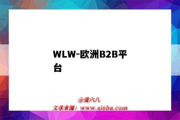 WLW-歐洲B2B平臺-圖1