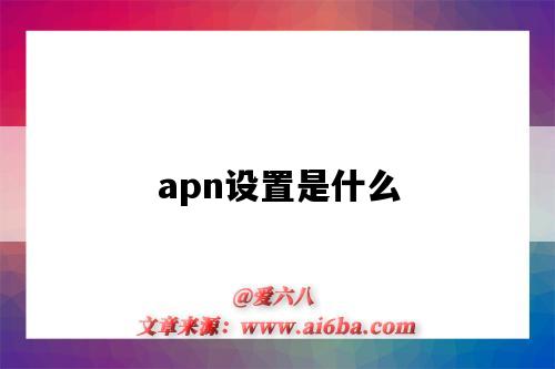 apn設置是什么（apn設置是什么意思）-圖1