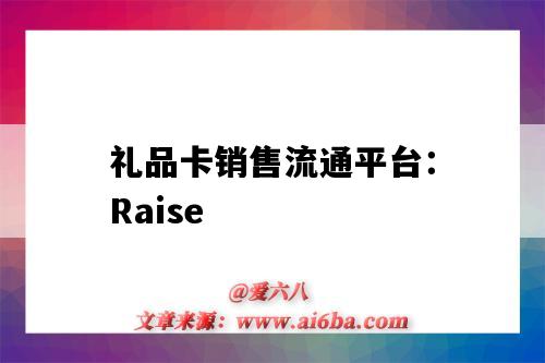 禮品卡銷售流通平臺：Raise（禮品卡購買平臺）-圖1