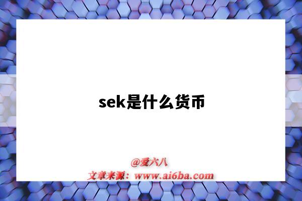 sek是什么貨幣（SEK是什么貨幣）-圖1