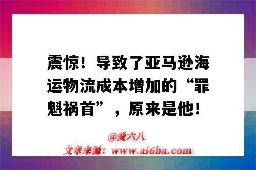 震驚！導致了亞馬遜海運物流成本增加的“罪魁禍首”，原來是他?。▉嗰R遜降低物流成本）-圖1