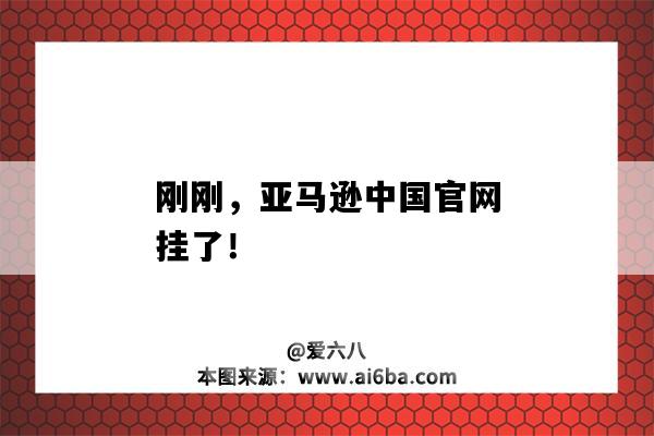 剛剛，亞馬遜中國官網掛了?。▉嗰R遜店鋪掛了）-圖1