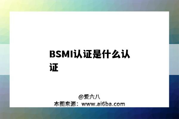 BSMI認證是什么認證（bsmi認證）-圖1