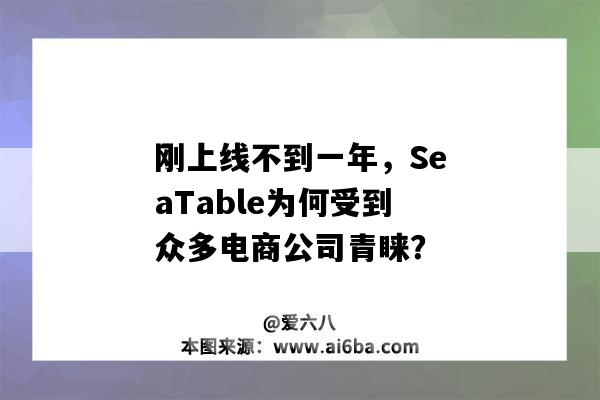 剛上線不到一年，SeaTable為何受到眾多電商公司青睞？-圖1