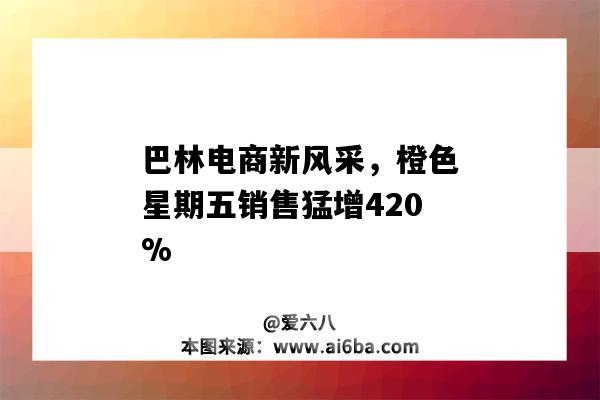 巴林電商新風采，橙色星期五銷售猛增420%-圖1