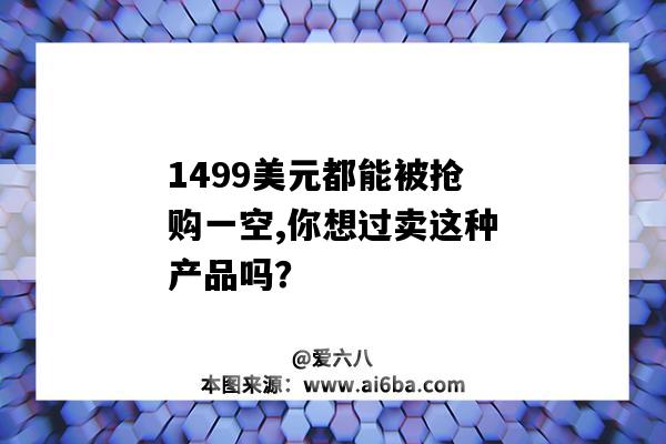 1499美元都能被搶購一空,你想過賣這種產品嗎？（美國0元搶購）-圖1